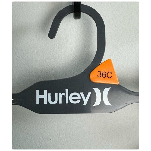 HURLEY NWT 2 Piece Tie Dye Lightly Padded Comfort Bra Pink and Black Women's 36C - Picture 8 of 9